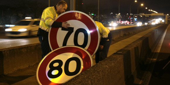 70km/h sur le périphérique parisien